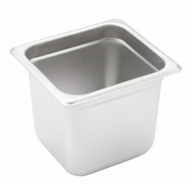 Darling Foodservice 22 Gauge S/S 6" Sixth Size Food Pan