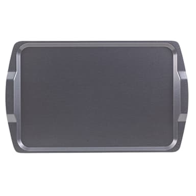 Cambro 1525RST612 Brushed Steel 15.5" x 25" In Hotel Room Service Tray