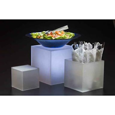 American Metalcraft AC579 3-Piece Set Frosted Acrylic Risers