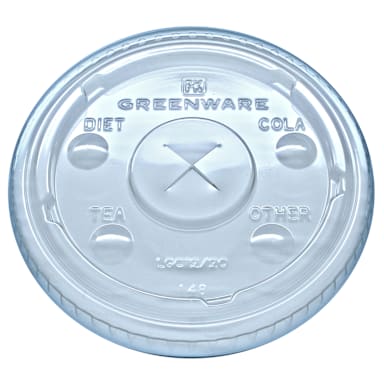 Fabri-Kal 9509111 LGC12/20 Greenware Lid with Buttons - 1000 / CS