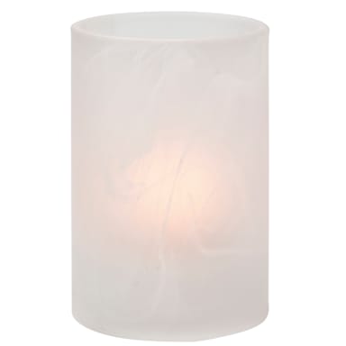 Hollowick 44017SC Satin Crystal Wysp Cylinder Glass Lamp