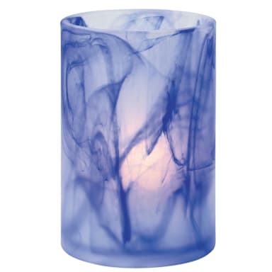 Hollowick 44017DB Dark Blue Wysp Cylinder Glass Lamp