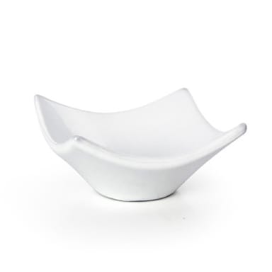 FOH DBO091WHP23 Origami 2 Ounce Square Bowl
