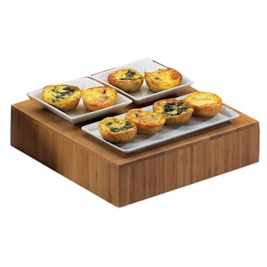 Cal-Mil 432-3-60 Bamboo 12" x 12" x 3" Cube Riser