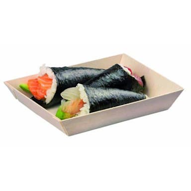 PackNWood 210SAMBQ130 Samurai 5.1 x 7" Wooden Tray
