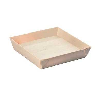 PackNWood 210SAMBQ170 Samurai 6.6" Square Wooden Tray