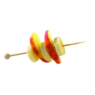 PackNWood 210BBOUL14 Natural Bamboo 5.5" Ball Skewer - 2000 / CS