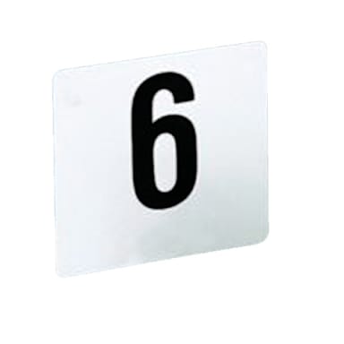 American Metalcraft 450 White # 1-50 Table Number Cards / Set of 96