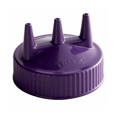 Traex 3300-54 Purple Tri-Tip Cap for 24 Ounce Wide Mouth Bottle