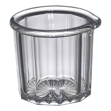Gessner 1500 CLEAR SAN Plastic 2 Oz. Creamer / Syrup Pitcher - Dozen