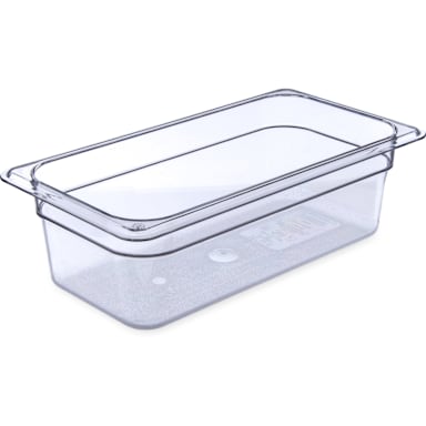 Carlisle 3066107 StorPlus Clear 1/3-Size x 4" D Food Pan