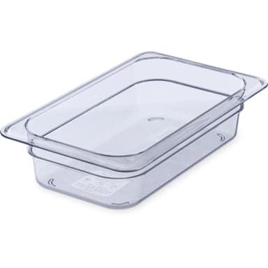 Carlisle 3068007 StorPlus Clear 1/4-Size 2-1/2" Deep Food Pan