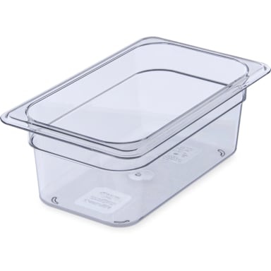 Carlisle 3068107 StorPlus Clear 1/4-Size x 4" D Food Pan