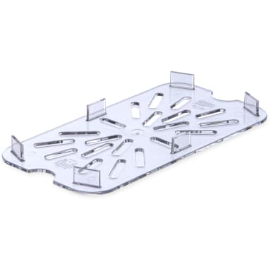 Carlisle 3069507 StorPlus 1/4-Size Clear Polycarbonate Drain Shelf