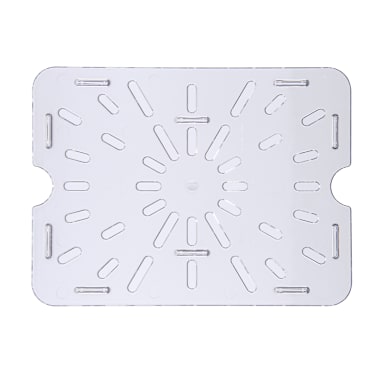 Carlisle 1023507 StorPlus Half-Size Clear Polycarbonate Drain Shelf