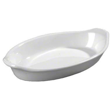 Carlisle 740502 8 Oz. White Oval Casserole Dish