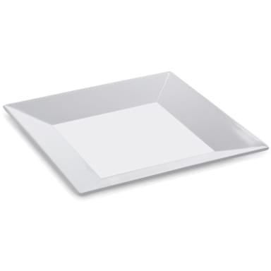 G.E.T. ML-103-W Siciliano White Melamine 8" Square Plate