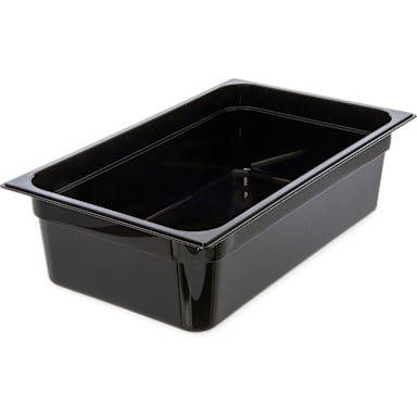 Carlisle 10202B03 StorPlus Black Full Size x 6"D Food Pan