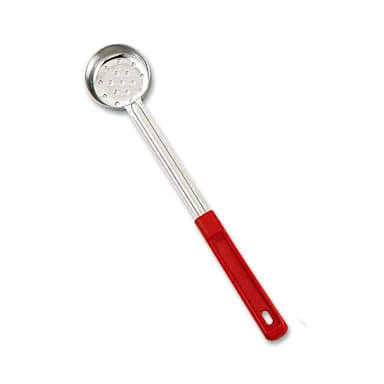Browne Foodservice 5757421 S/S 2 Oz Perforated Portioner w/ Red Handle