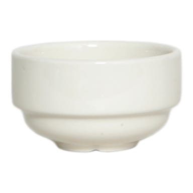 Tuxton BEB-080 8 Oz. Eggshell Stackable Soup Cup