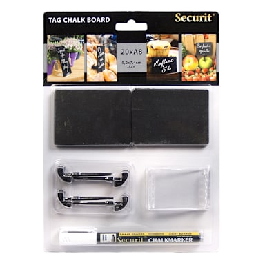 American Metalcraft TAGA8WT 3 x 2" Mini-Chalk Card