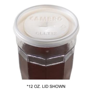 Cambro CLLT8190 Disposable Lid for 8 Oz Laguna Tumbler - 2000 / CS