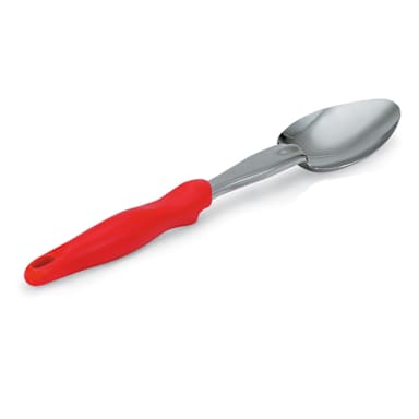 Vollrath® 6414040 Red Handled Solid 13-13/16" Basting Spoon