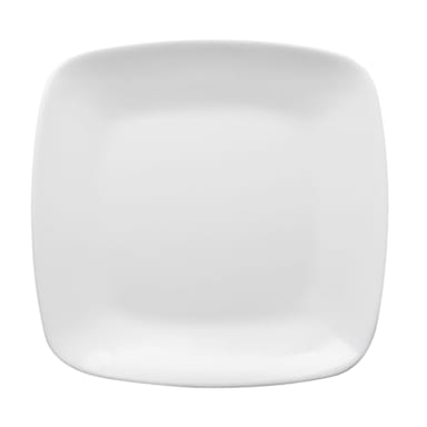 Elite Global Solutions D9SQR-W Radius 8.25 In White SQ Plate - 6 / CS