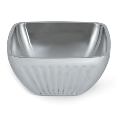 Vollrath 47684 S/S Fluted Square 8.2 Quart Double Wall Serving Bowl