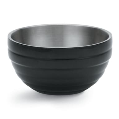 Vollrath 4659060 Black S/S Beehive Style 1.7 Quart Serving Bowl