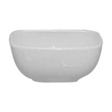 Thunder Group PS3103W Passion White 5 Oz. Round Square Bowl - Dozen