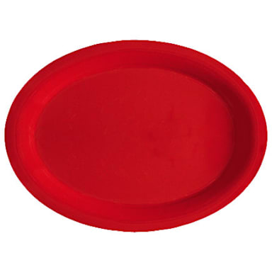 G.E.T. OP-135-RSP Red Sensation Melamine 13.5" Platter - Dozen