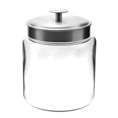 Anchor Hocking 95541AHG17 Mini Montana 96 Oz. Glass Jar w/ Lid - 2 / CS