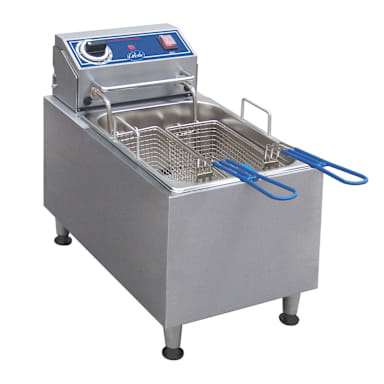 Globe Food PF16E Countertop S/S Electric 16-Lb. Capacity Fryer