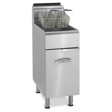Imperial Cooking 40 Lb. Natural Gas 105,000 BTU Fryer w/ S/S Pot