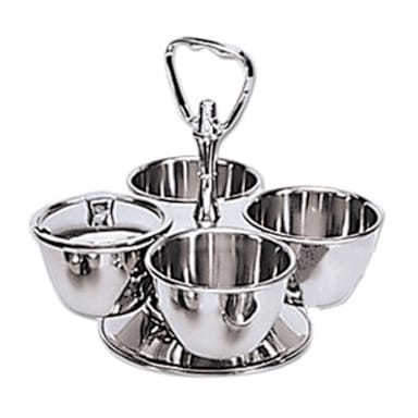 Adcraft® MLS-4 Stainless Steel 4 Bowl Revolving Server