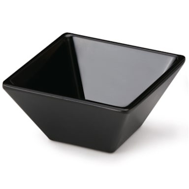 G.E.T. ML-257-BK Siciliano Black 3 Oz. Square Petite Bowl