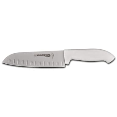Dexter Russell SG144-7GE-PCP SofGrip 7" Duo-Edge Santoku Knife