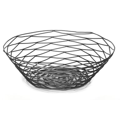 TableCraft BK17510 Artisan Collection Black 10" Metal Basket