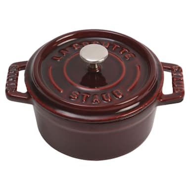 Staub USA 1101087 Grenadine Cast Iron 0.25 Qt Mini Round Cocotte