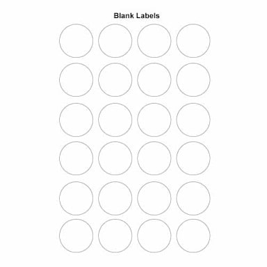 FIFO 8010-010 Washable 1-1/2" Blank Labels