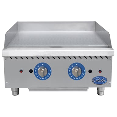 Globe Food Equipment GG24TG Countertop Thermostatic 24" Gas Griddle