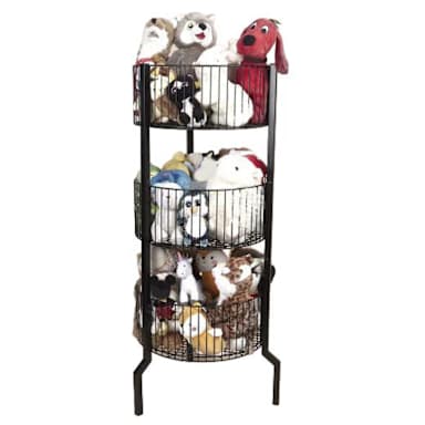 Darling Foodservice Black 3-Tier Bin Display
