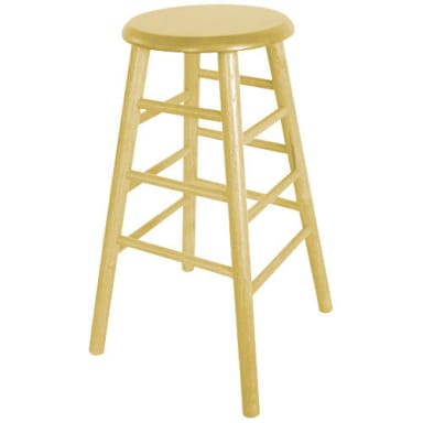 Old Dominion 2704-30N Backless Oak Natural Finish 30" Tavern Bar Stool