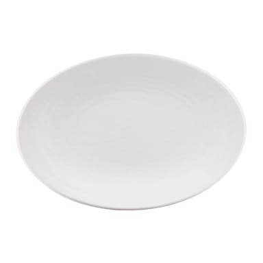 EGS D812RR-W Pebble Creek White 12-3/4 Platter - 6 / CS