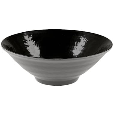 EGS D1010RR-B Pebble Creek 40 Oz. Black Bowl - 6 / CS