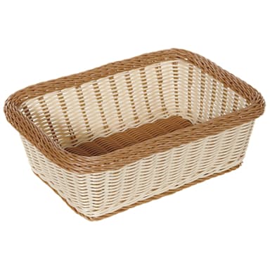 G.E.T. WB-1518-TT Designer Polyweave 15" x 11" Two Tone Basket