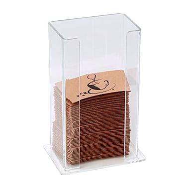 Dispense-Rite SLV-H-1CL Clear Countertop Coffee Sleeve Dispenser