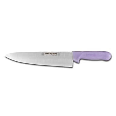 Dexter Russell S145-10P-PCP Sani-Safe Purple Handle 10 In Cooks Knife