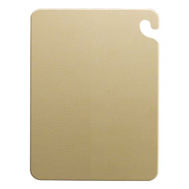 San Jamar CB152012BR Cut-N-Carry Brown 15 x 20" Cutting Board